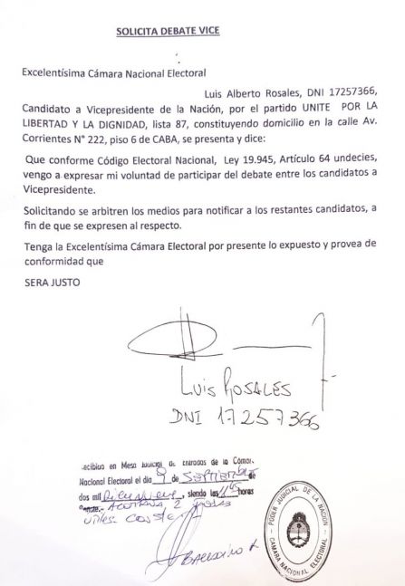 Cambiemos insiste con obligar a debatir a los candidatos a vicepresidente