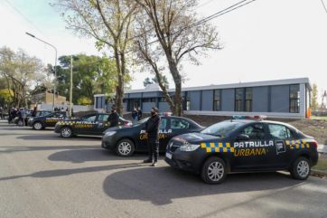 Seguridad: en Pergamino, Martínez presentó una nueva Estación de Policía, patrullas urbanas y motos