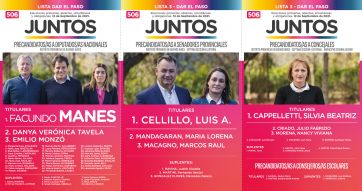 Manes y su tropa ya tienen boletas para la PASO