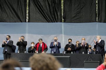En modo campaña: Alberto dijo que el Gobierno escuchó 