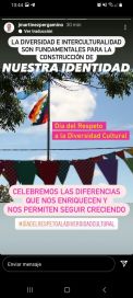 En las redes sociales, la política conmemoró el día del respeto a la diversidad cultural
