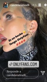 Cande Tinelli anunció su llegada a una plataforma de adultos