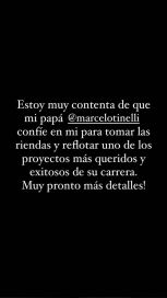 ¿Vuelve Showmatch? Cande Tinelli anunció un proyecto laboral con su papá y sembró la duda