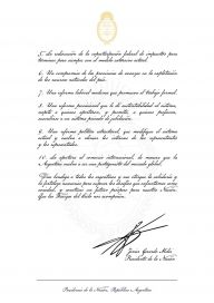 Las diez puntos del Pacto de Mayo que propuso el Presidente con rediscusión de la Coparticipación