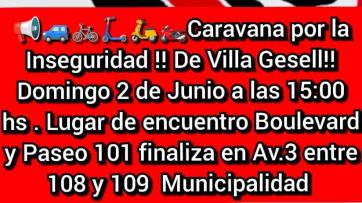 En municipio costero vecinos realizan una caravana para exigir medidas ante la ola de inseguridad
