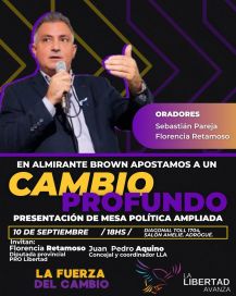 Previo a su fusión, libertarios y bullrichistas irrumpen con un acto en el Conurbano