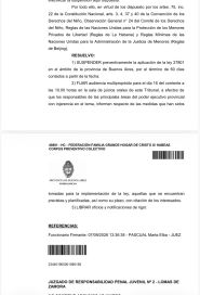 Freno al nuevo Régimen Penal Juvenil: suspenden por 60 días la baja de imputabilidad
