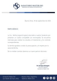 Volvieron a internar a Mirtha Legrand en el sanatorio Mater Dei: qué dice el parte médico