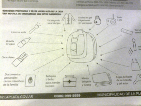 Bruera da consejos para futuras inundaciones