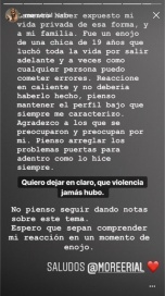 More Rial arrepentida de su catarsis: 