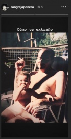 La China Suárez recuerda a su padre